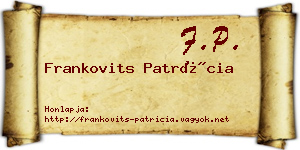 Frankovits Patrícia névjegykártya